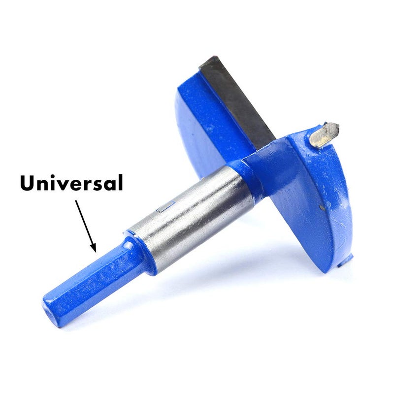 Genubi Industry 1 Count 2-3/4 Inch 70mm Forstner Drill Bit Woodworking Hole Saw Wood Cutter, Professional Alloy Steel Wood Drilling Woodworking Hole Boring Bit Power Rotary Cutting Tool (Blue) - Image 4